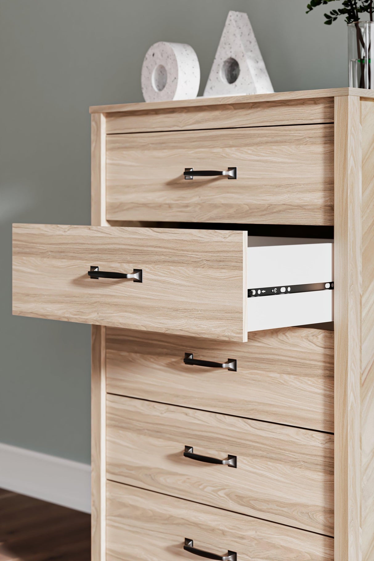Battelle Tan Chest of Drawers by Ashley at Eve Furniture