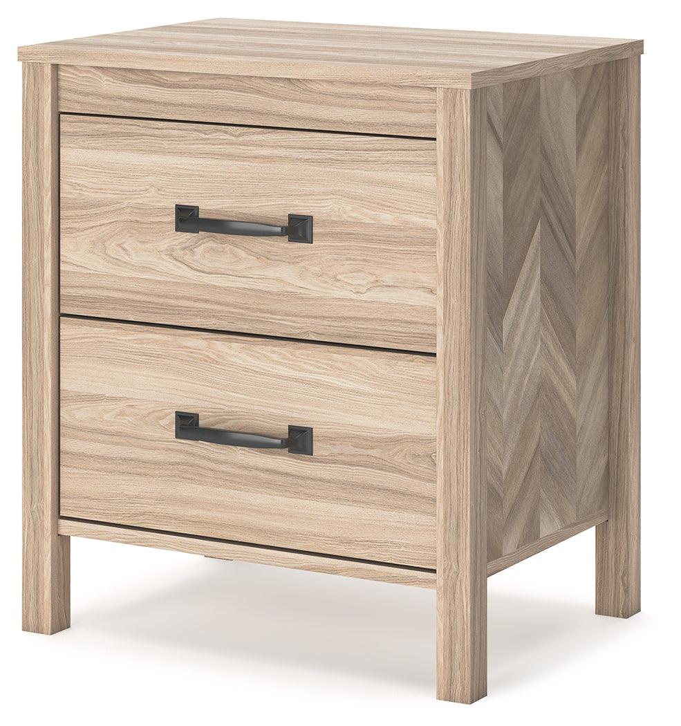 Battelle Tan Nightstand by Ashley at Eve Furniture