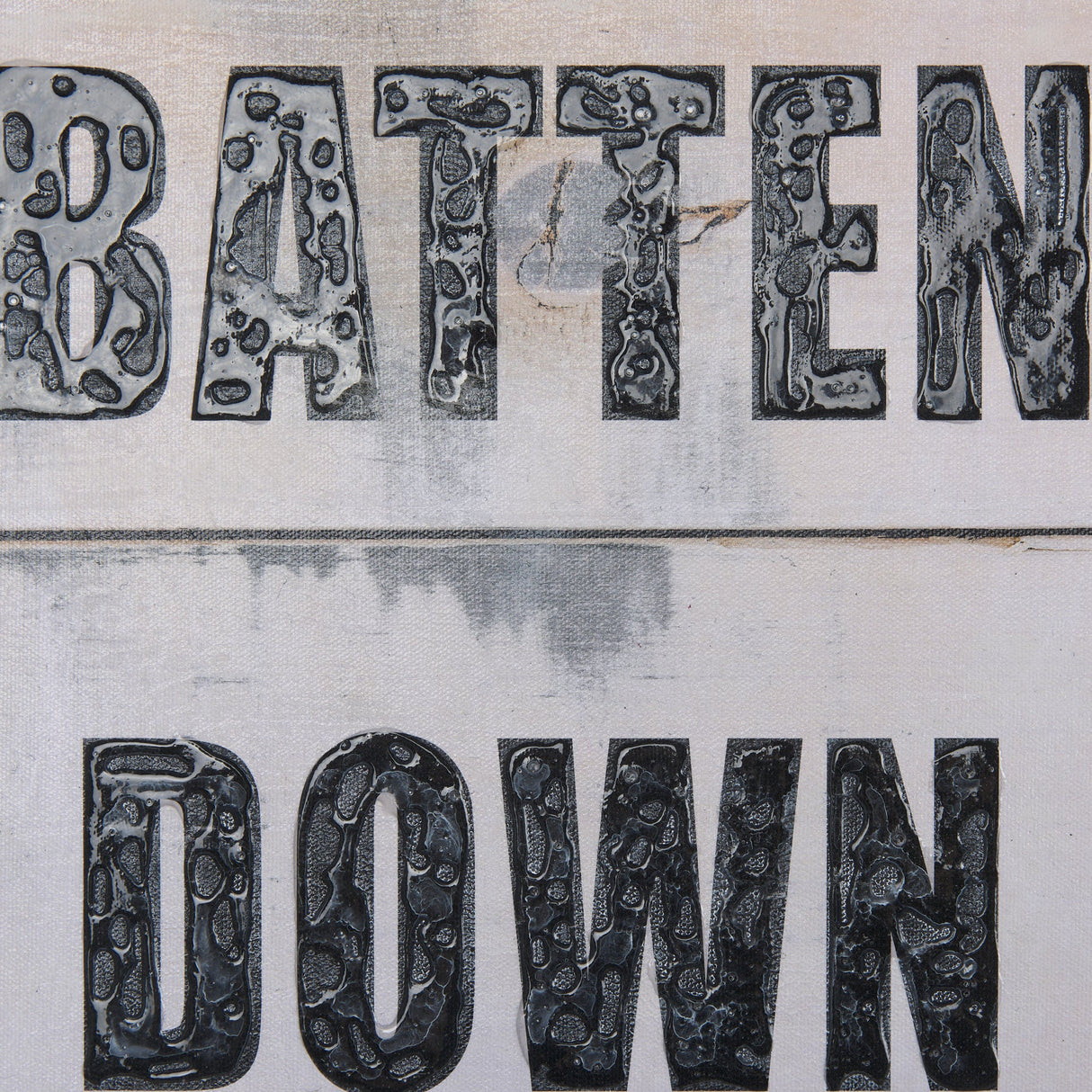 Batten Down The Hatches by Mercana Studio a Hand Embellished Textured Canvas by Mercana at Eve Furniture