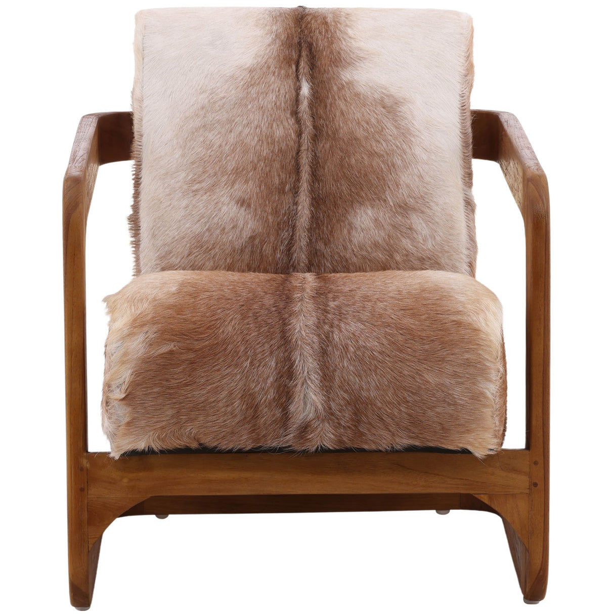 Bautista Chair, Brown and White by Dovetail at Eve Furniture