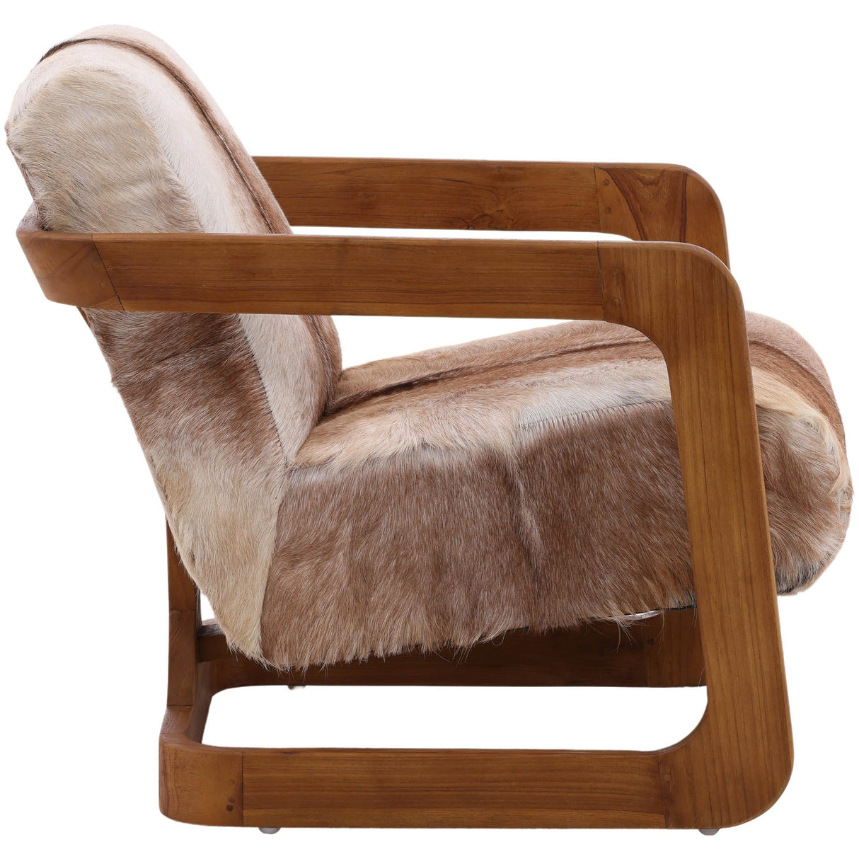 Bautista Chair, Brown and White by Dovetail at Eve Furniture