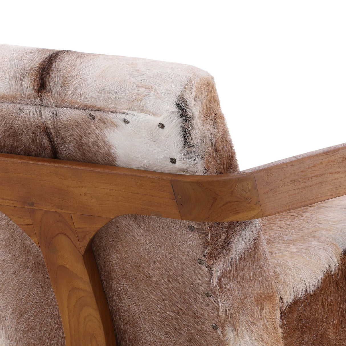 Bautista Chair, Brown and White by Dovetail at Eve Furniture