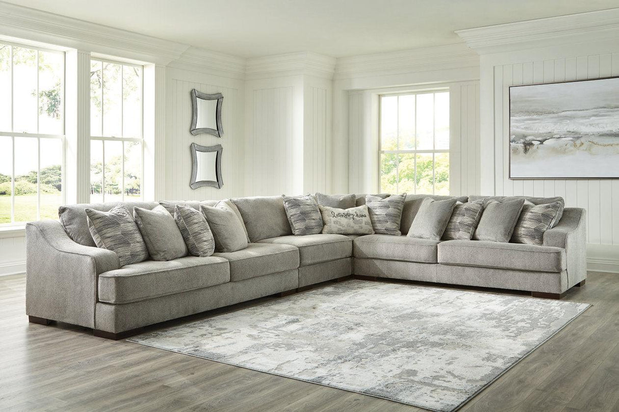 Bayless Smoke 4-Piece Sectional by Ashley at Eve Furniture