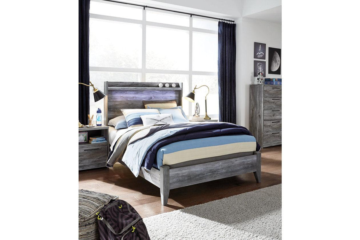 Baystorm Gray Full Panel Bed by Ashley at Eve Furniture