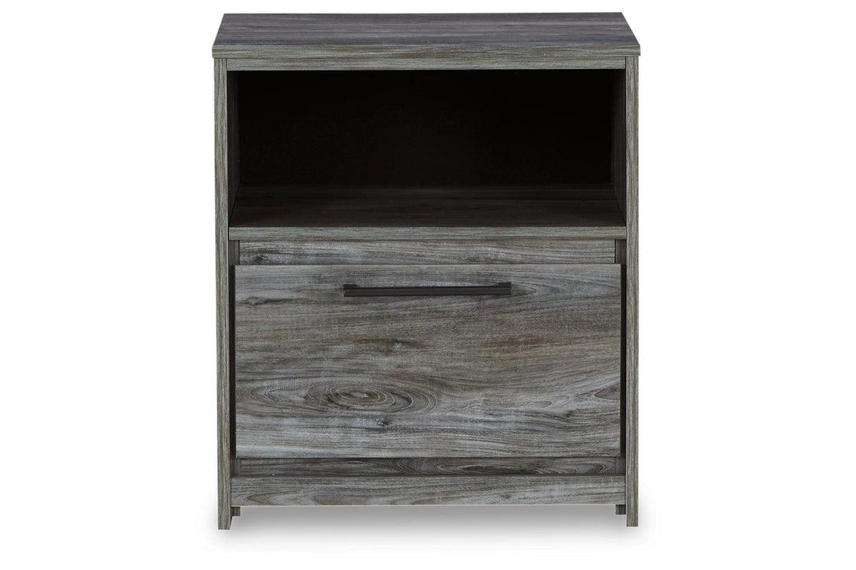 Baystorm Gray Nightstand by Ashley at Eve Furniture