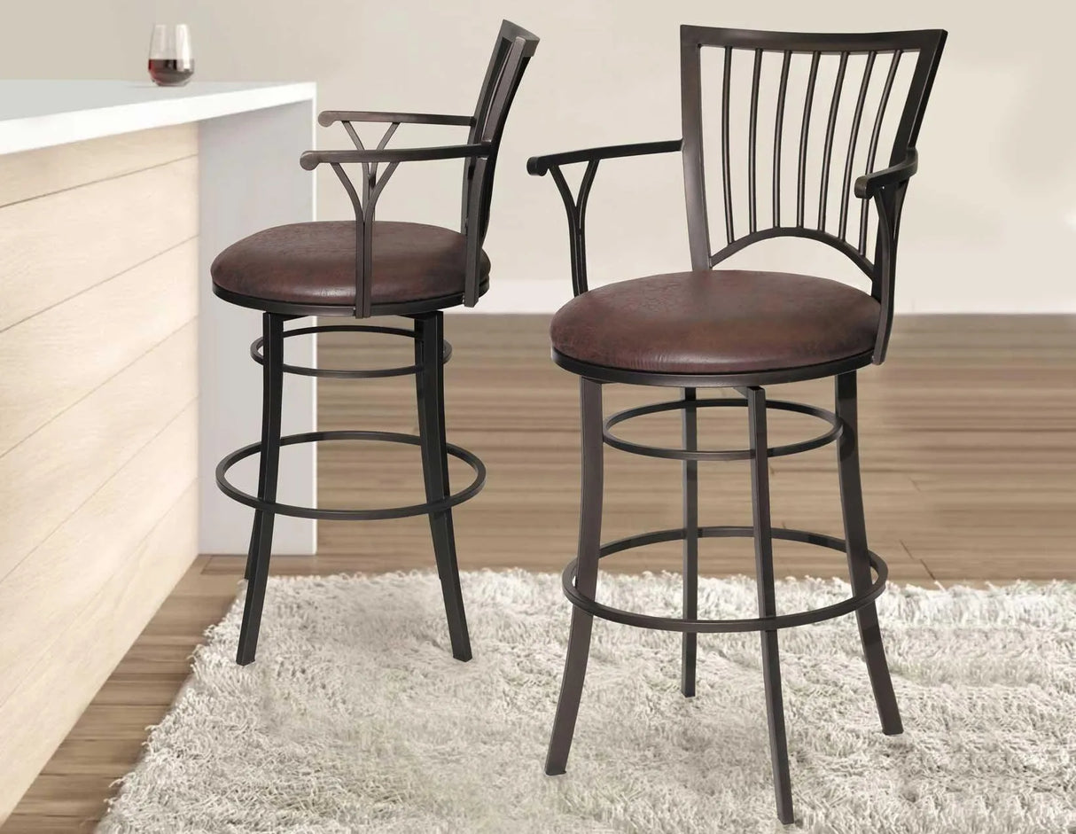 Bayview 24″ Counter Stool, Swivel by Steve Silver at Eve Furniture