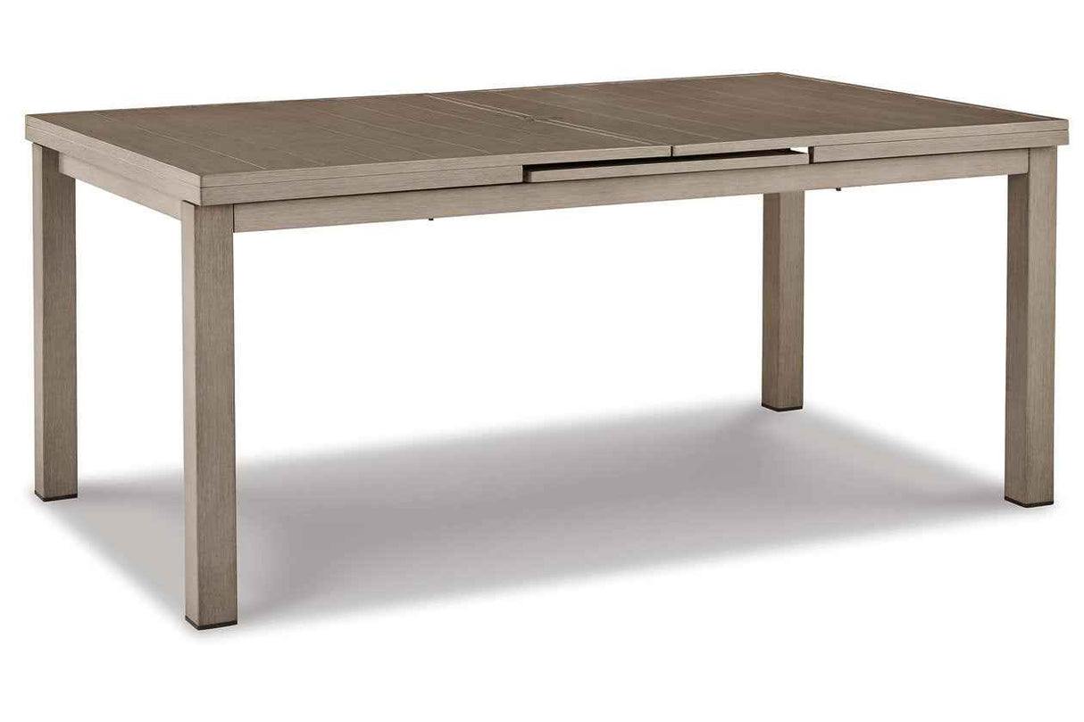 Beach Front Beige Outdoor Dining Table by Ashley at Eve Furniture