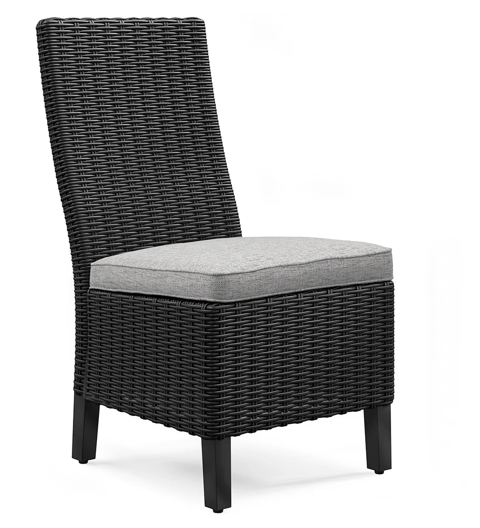 Beachcroft Black/Light Gray Outdoor Dining Set by Ashley at Eve Furniture