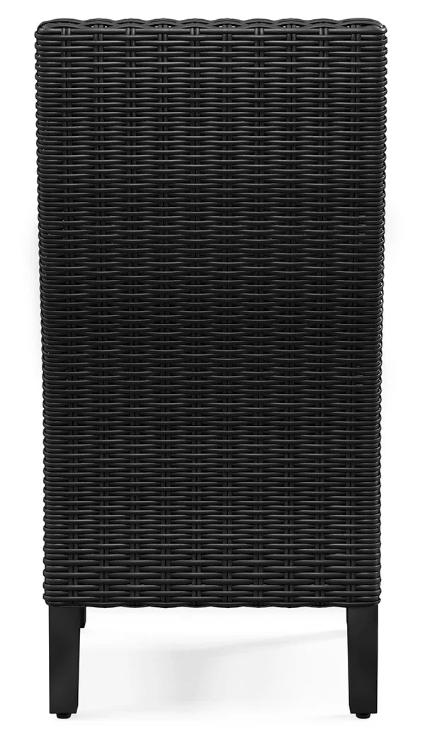 Beachcroft Black/Light Gray Outdoor Dining Set by Ashley at Eve Furniture