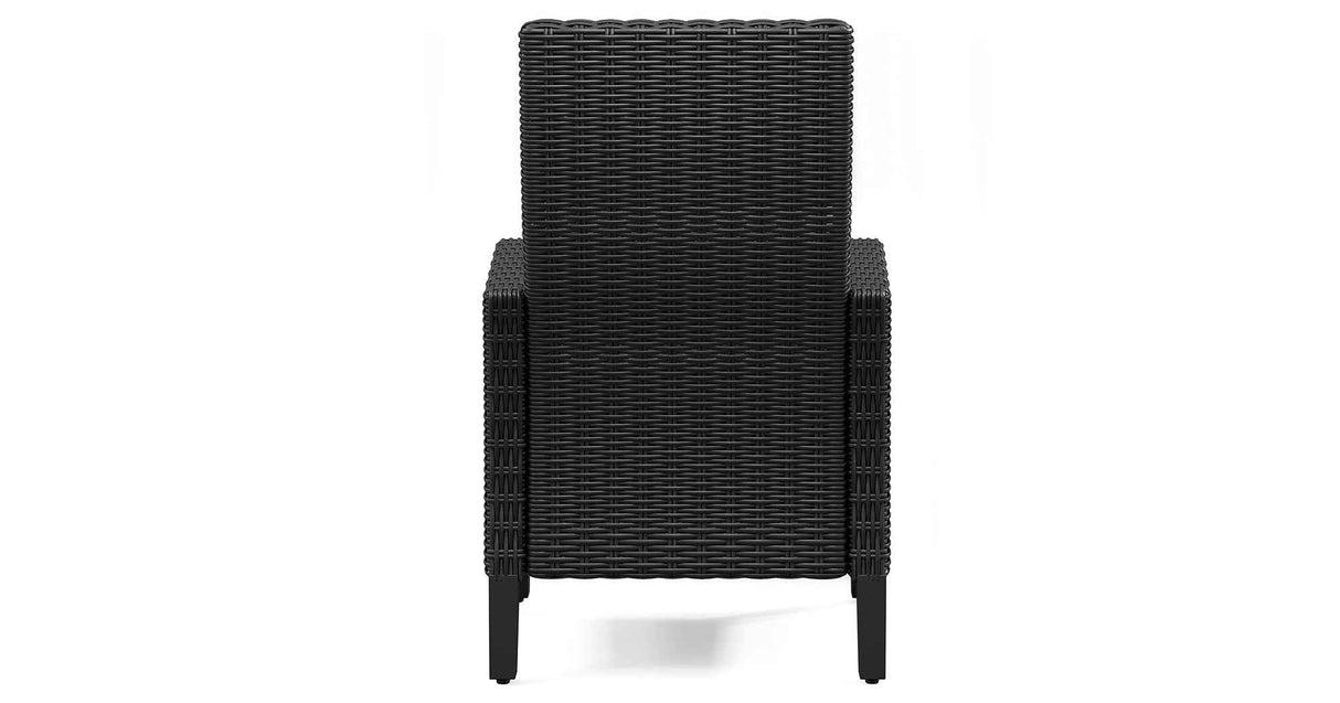 Beachcroft Black/Light Gray Outdoor Dining Table and 6 Chairs by Ashley at Eve Furniture