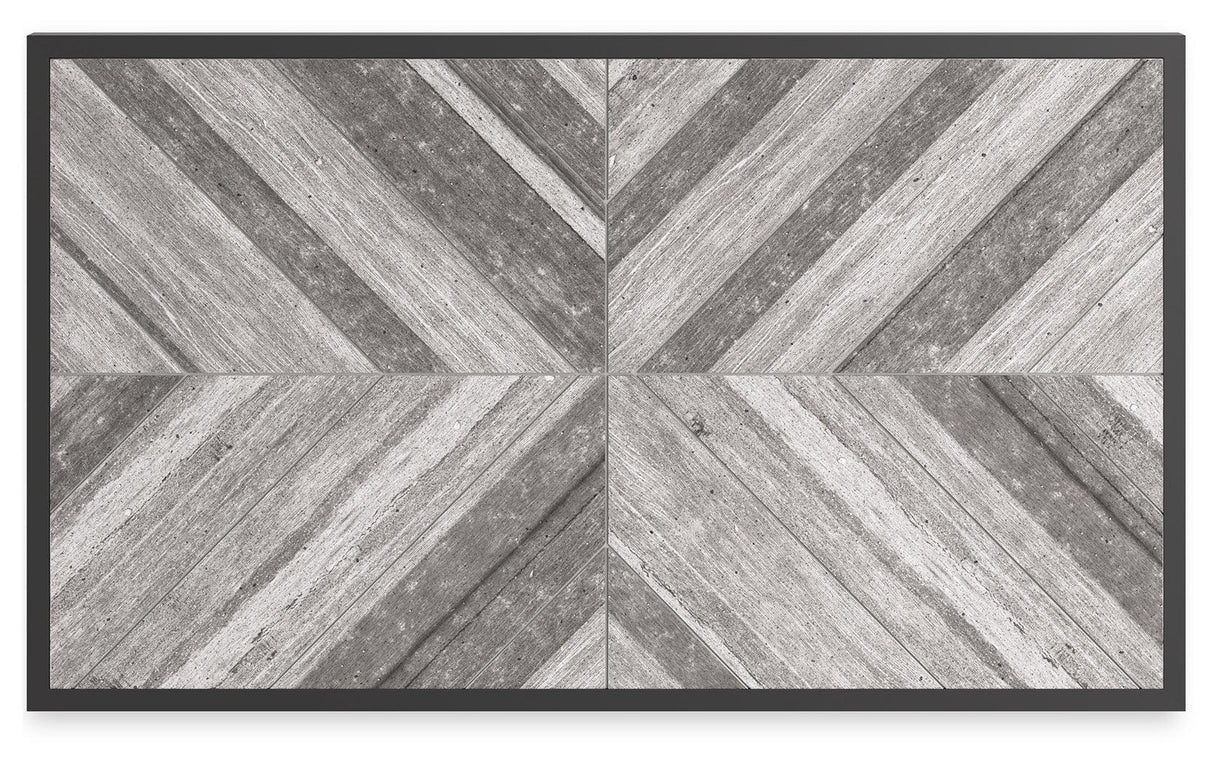 Beachcroft Black/Light Gray Outdoor Coffee Table by Ashley at Eve Furniture