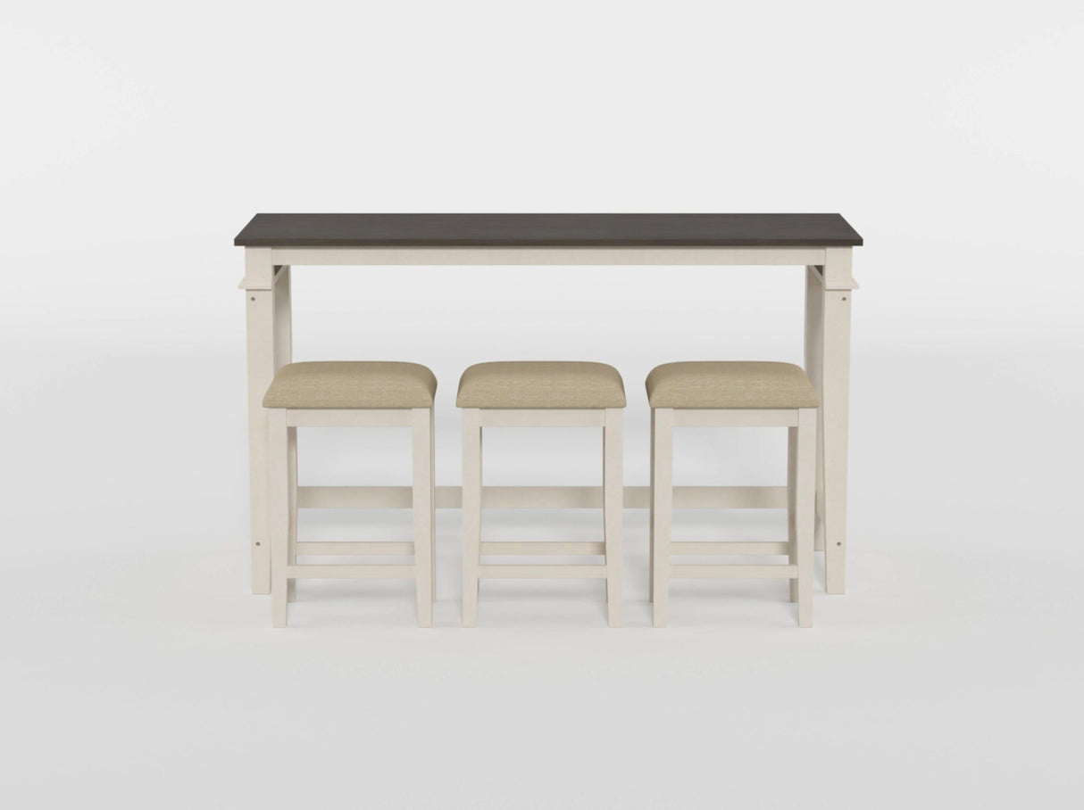 Beacon Walnut/Buttermilk 4-Piece Counter Height Set by Homelegance at Eve Furniture