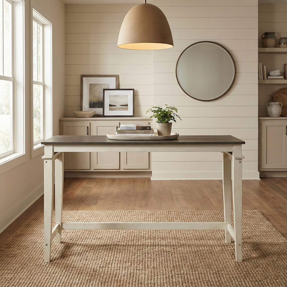 Beacon Walnut/Buttermilk 4-Piece Counter Height Set by Homelegance at Eve Furniture