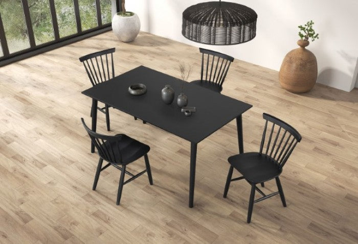 Beale Black 7-Piece Dining Room Set by Furniture of America at Eve Furniture