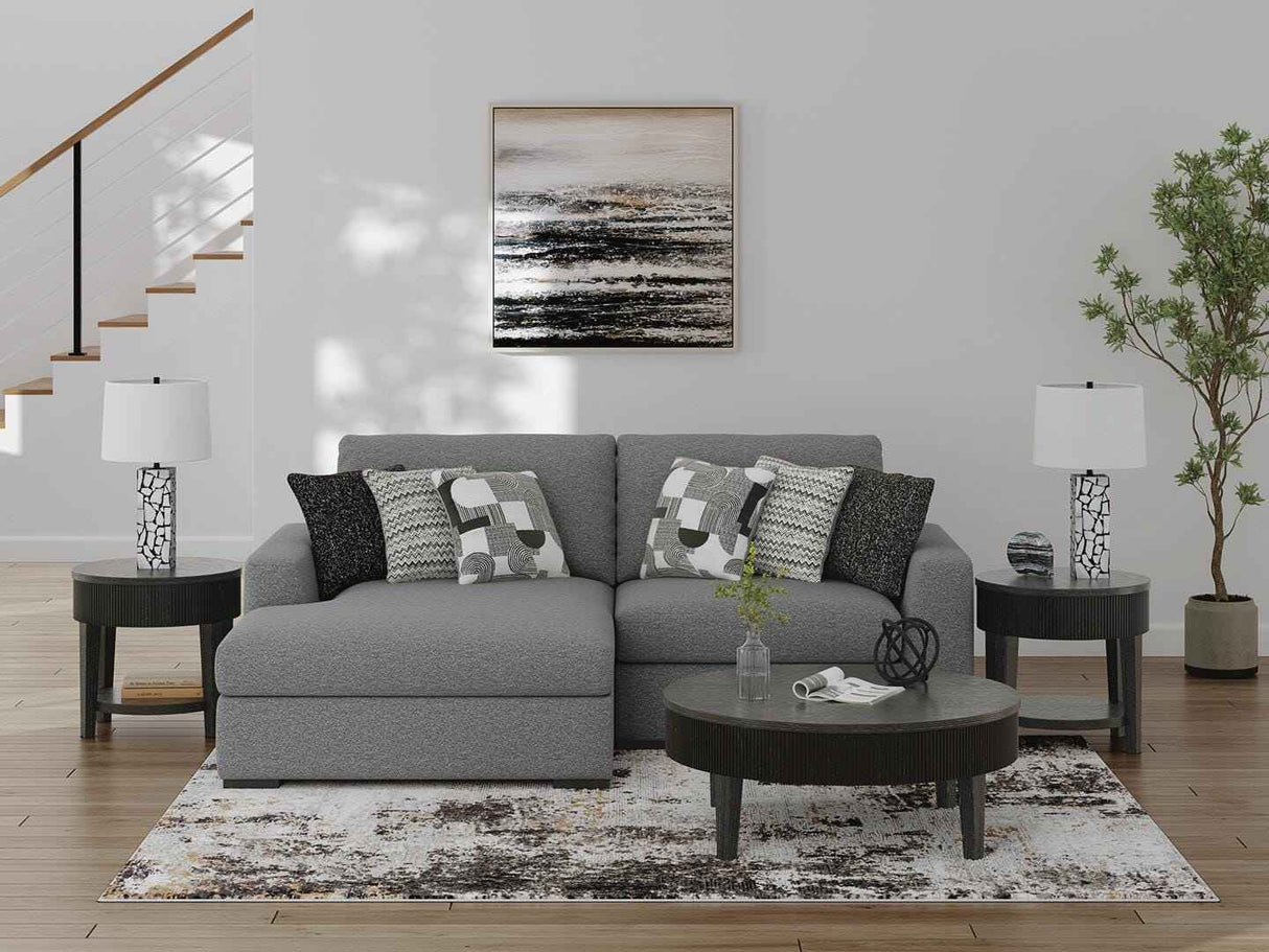 Bealton Salt and Pepper 2-Piece Sectional with LAF Chaise by Ashley at Eve Furniture