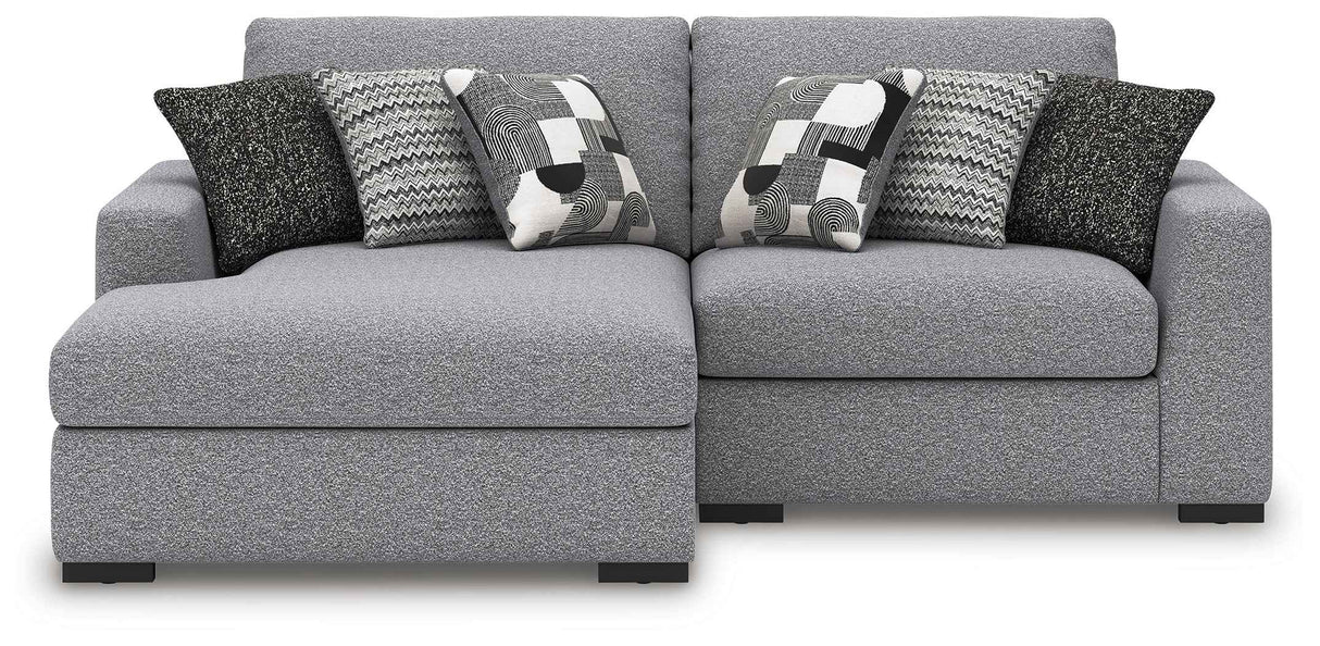 Bealton Salt and Pepper 2-Piece Sectional with LAF Chaise by Ashley at Eve Furniture