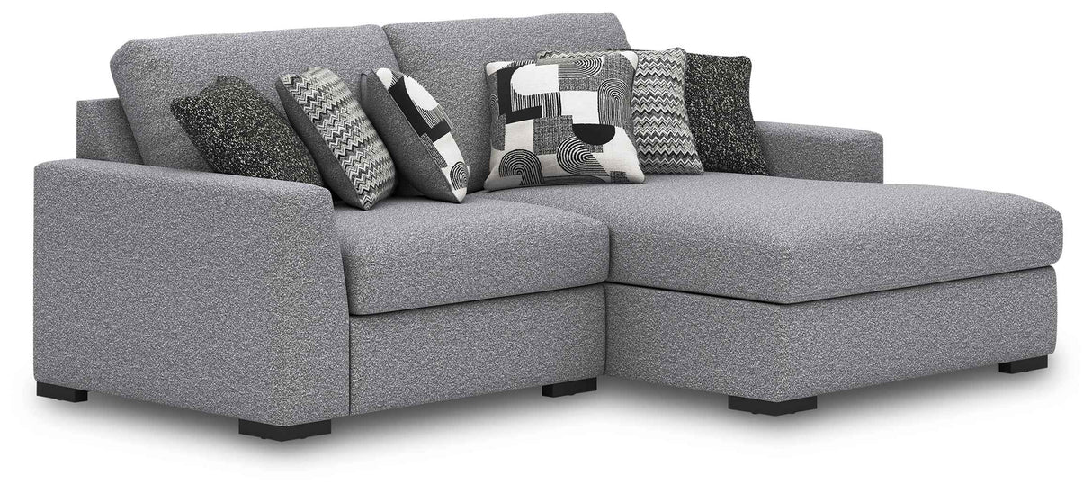 Bealton Salt and Pepper 2-Piece Sectional with RAF Chaise by Ashley at Eve Furniture