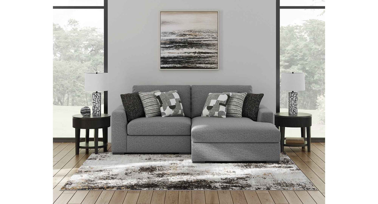 Bealton Salt and Pepper 2-Piece Sectional with RAF Chaise by Ashley at Eve Furniture