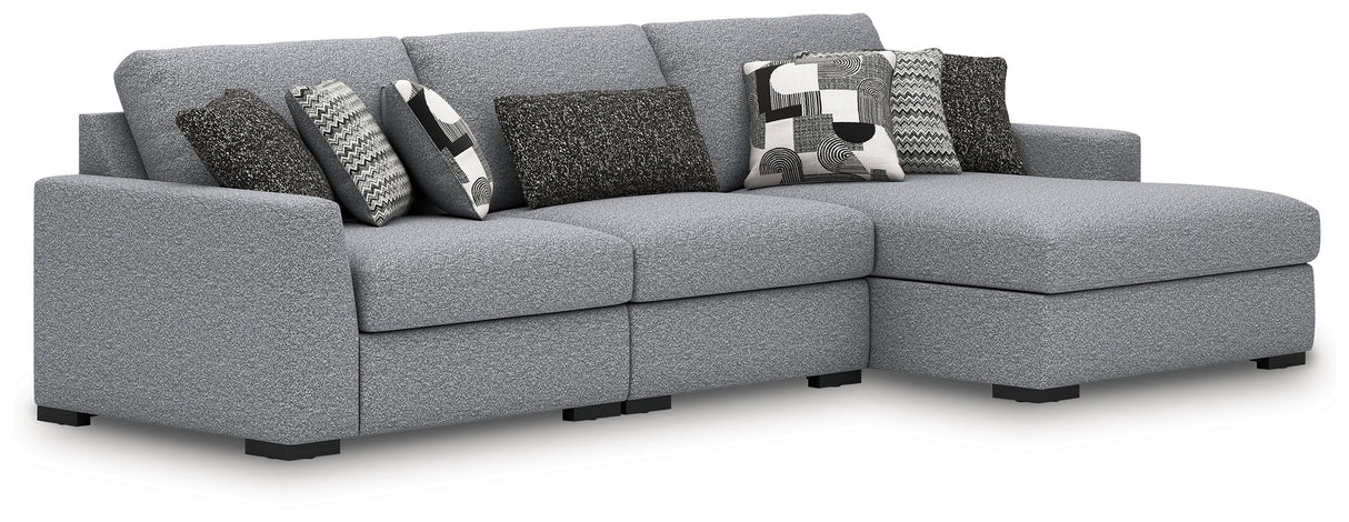 Bealton Salt and Pepper 3-Piece Sectional with RAF Chaise