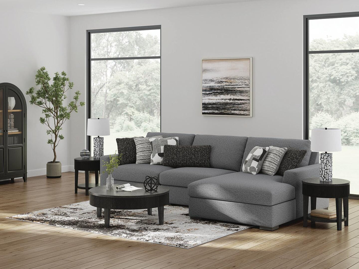 Bealton Salt and Pepper 3-Piece Sectional with RAF Chaise