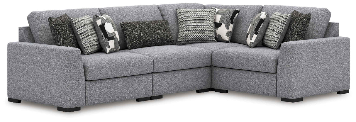 Bealton Salt and Pepper 4-Piece Sectional by Ashley at Eve Furniture