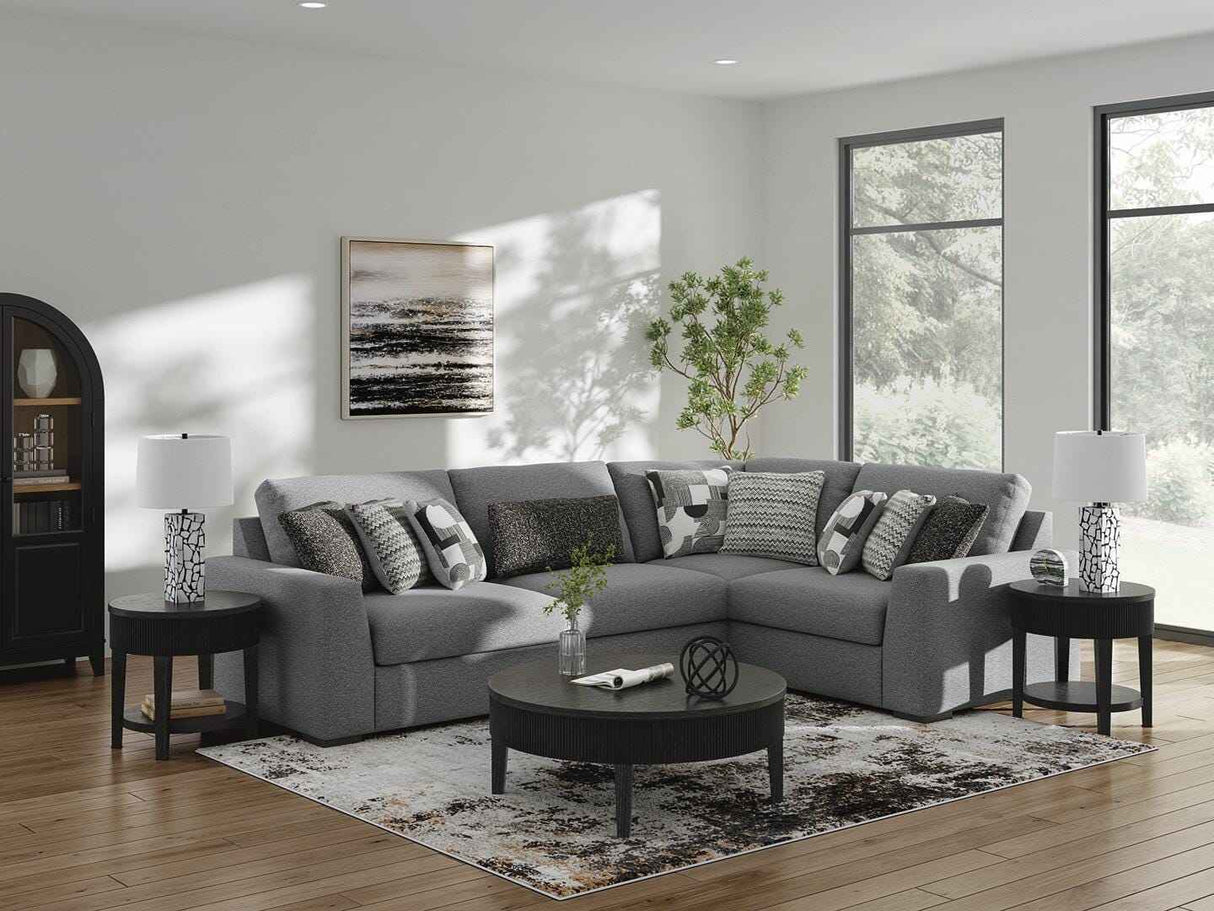 Bealton Salt and Pepper 4-Piece Sectional by Ashley at Eve Furniture