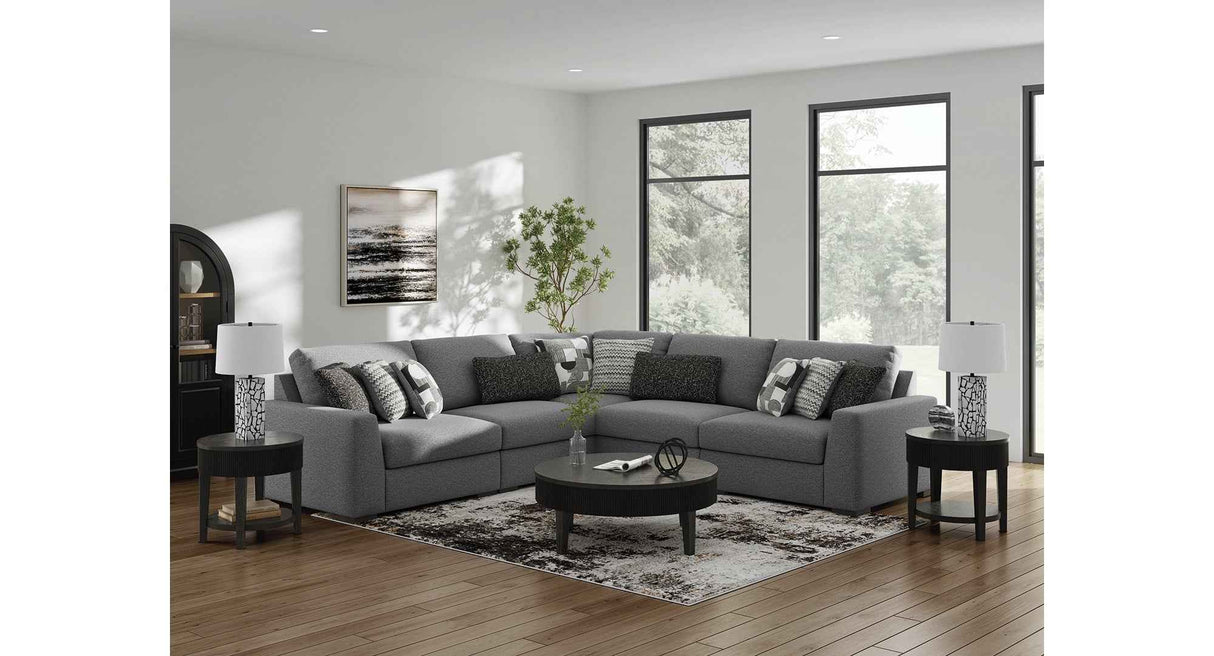 Bealton Salt and Pepper 5-Piece Sectional by Ashley at Eve Furniture