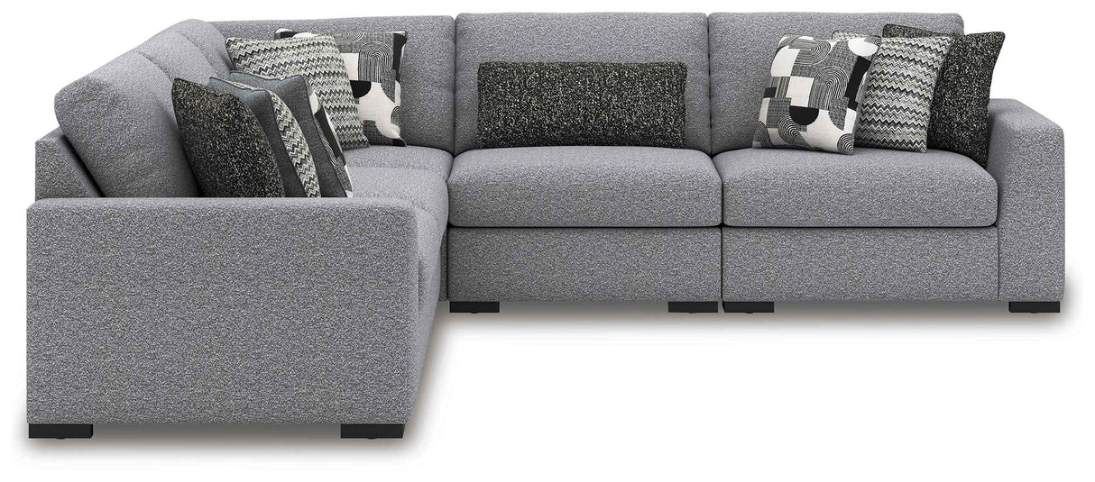 Bealton Salt and Pepper 5-Piece Sectional by Ashley at Eve Furniture