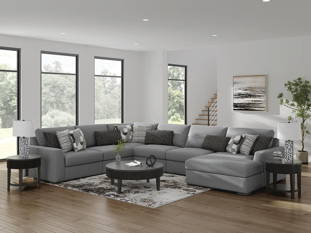 Bealton Salt and Pepper 6-Piece Sectional with RAF Chaise