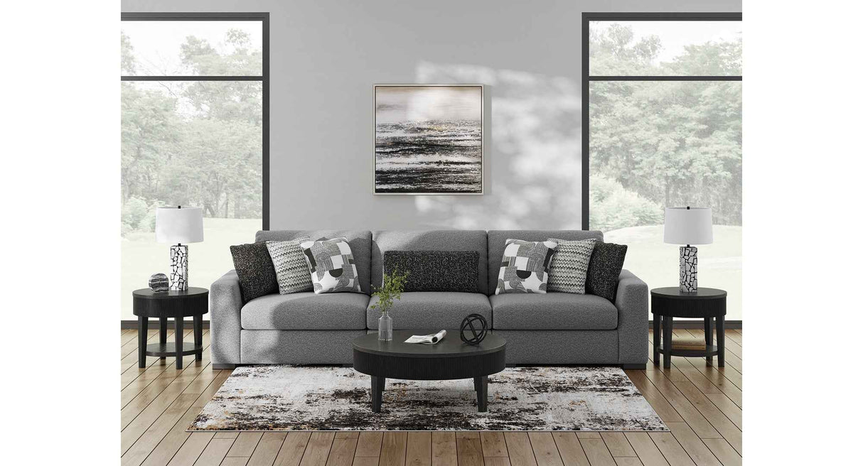 Bealton Salt and Pepper Sofa & Loveseat by Ashley at Eve Furniture