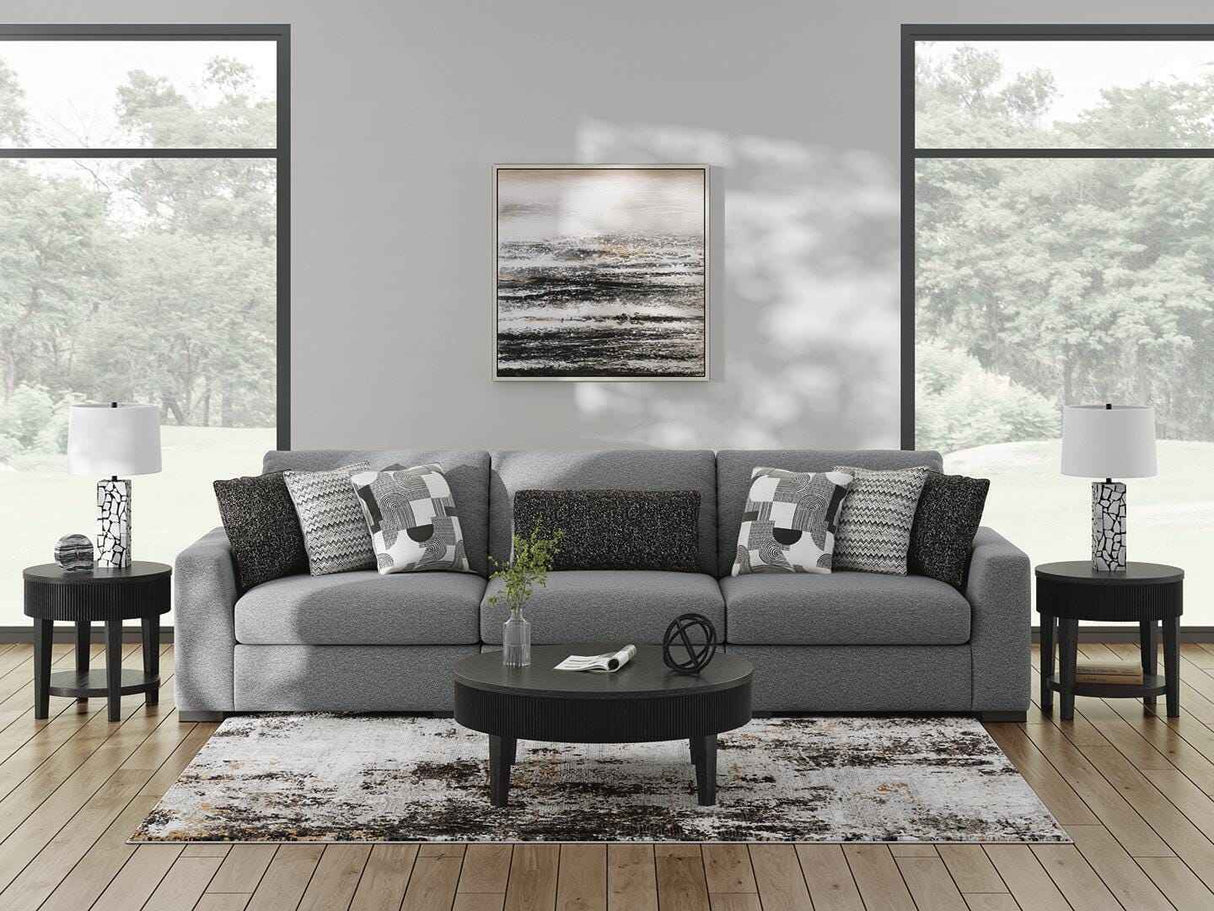 Bealton Salt and Pepper Sofa & Loveseat by Ashley at Eve Furniture