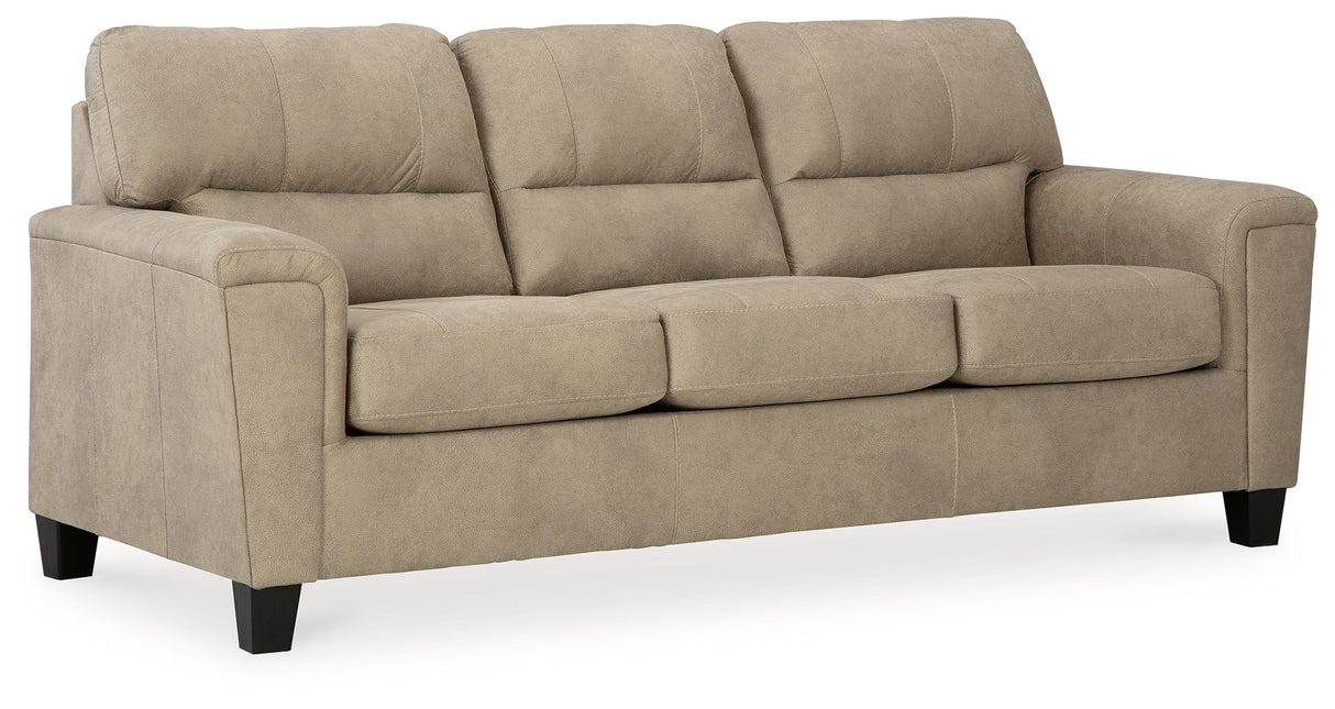 Beamer Sand Sofa by Ashley at Eve Furniture