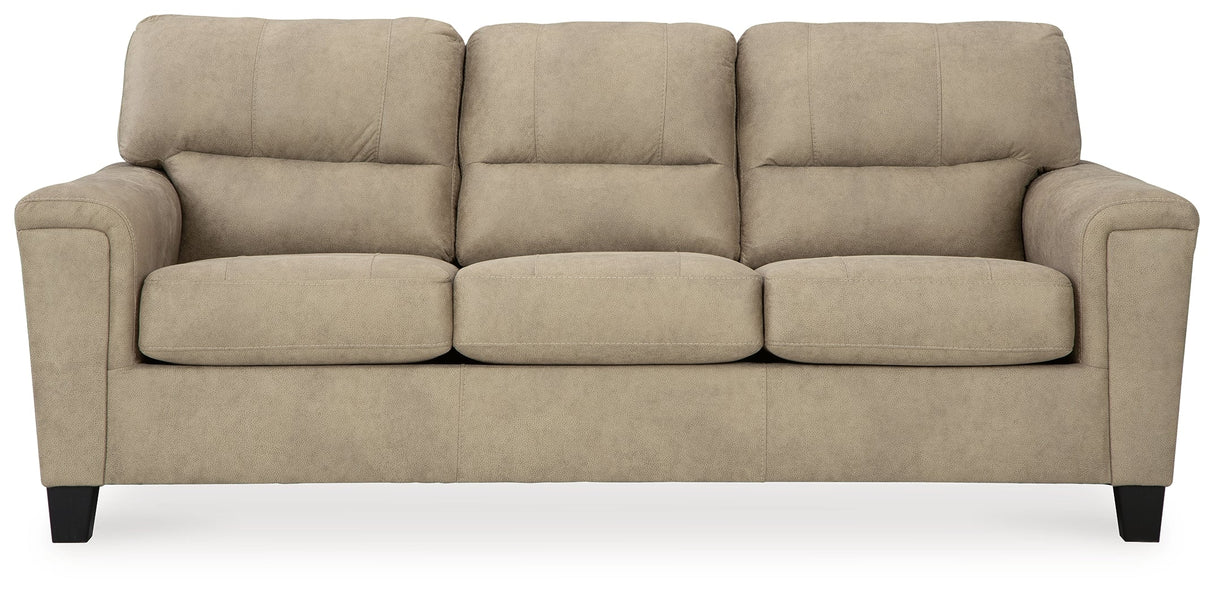 Beamer Sand Sofa by Ashley at Eve Furniture
