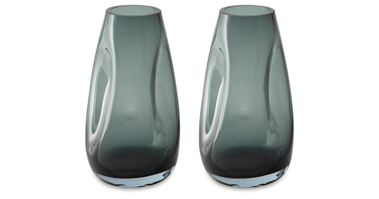 Beamund Teal Blue Vase by ASHLEY FURNITURE at Eve Furniture