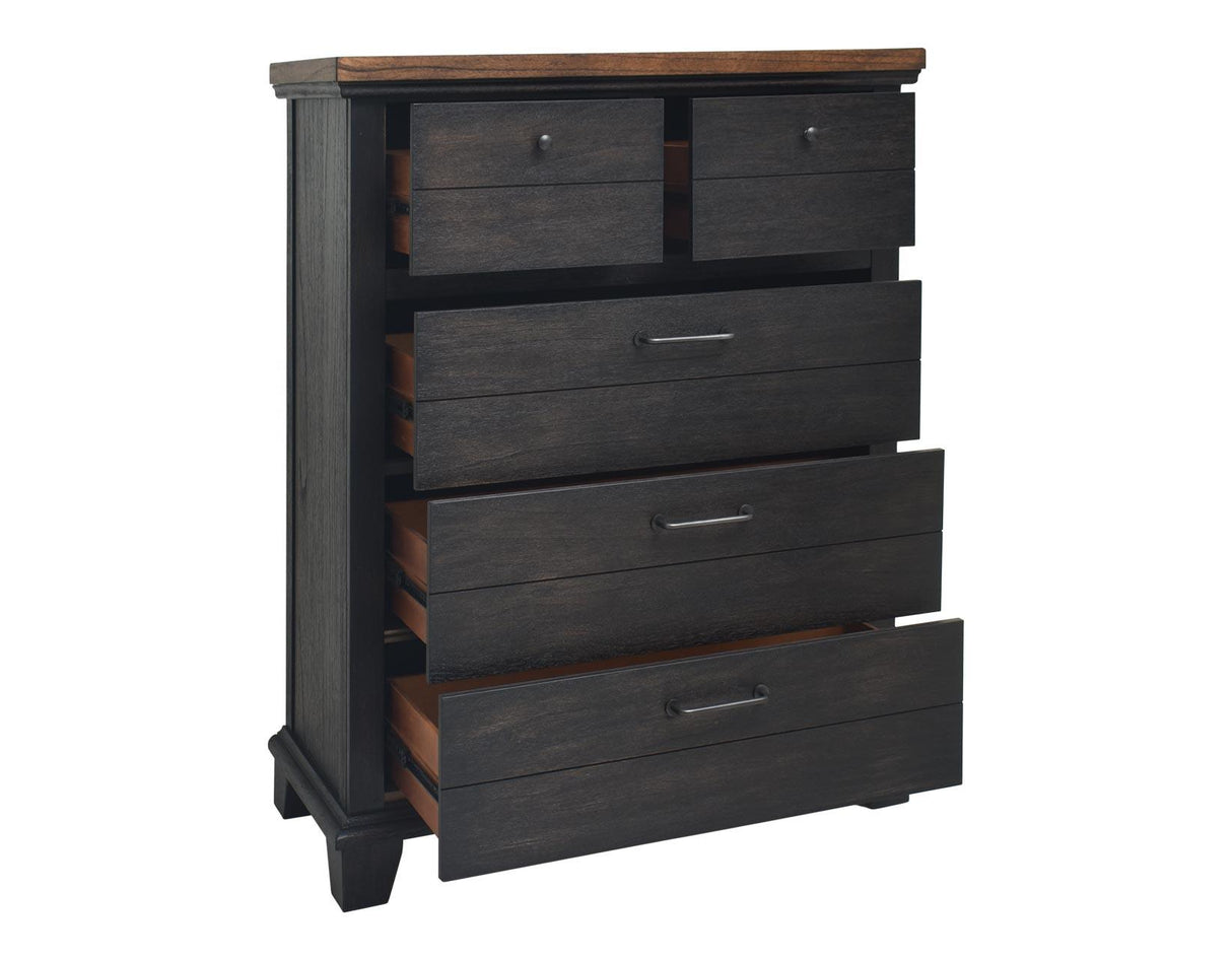 Bear Creek Brown 4-Piece Queen Bedroom Set by Steve Silver at Eve Furniture