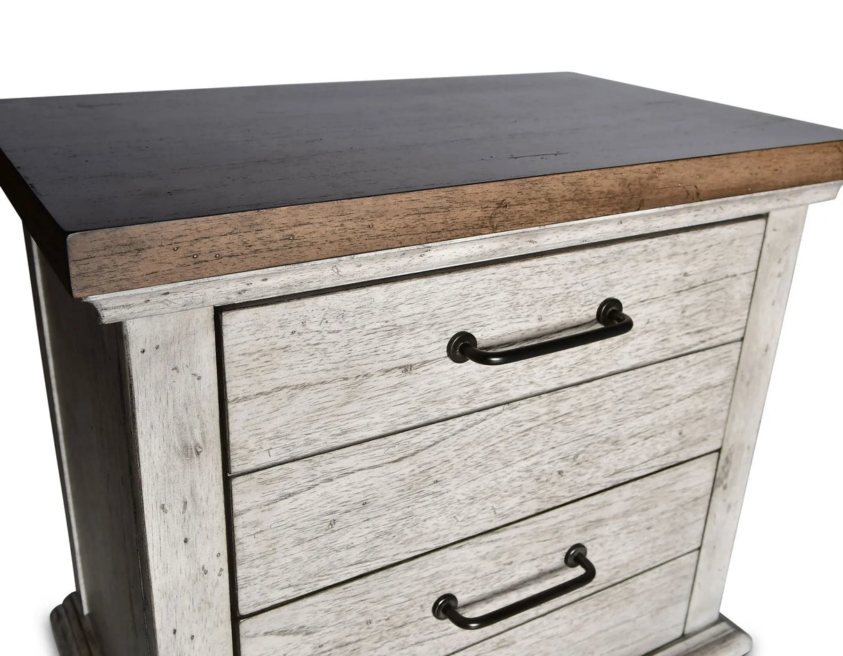 Bear Creek White/Smoke Bedroom Set by Steve Silver at Eve Furniture