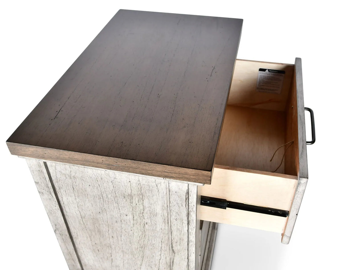 Bear Creek White/Smoke Bedroom Set by Steve Silver at Eve Furniture