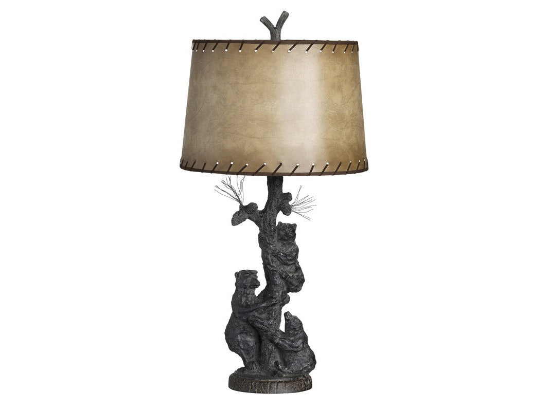 Bear Family Brown Table Lamp (Set of 2) by Crestview at Eve Furniture