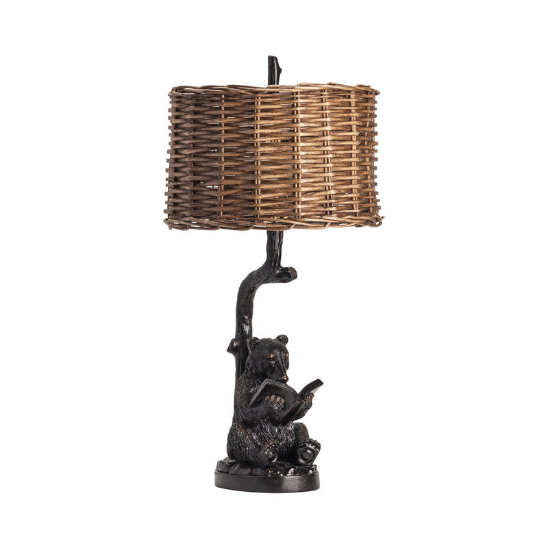 Bear Knowledge Black/Dark Brown Table Lamp (Set of 2) by Crestview at Eve Furniture