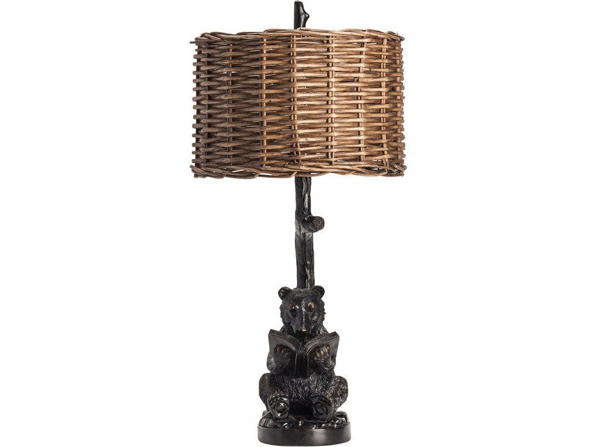 Bear Knowledge Black/Dark Brown Table Lamp (Set of 2) by Crestview at Eve Furniture
