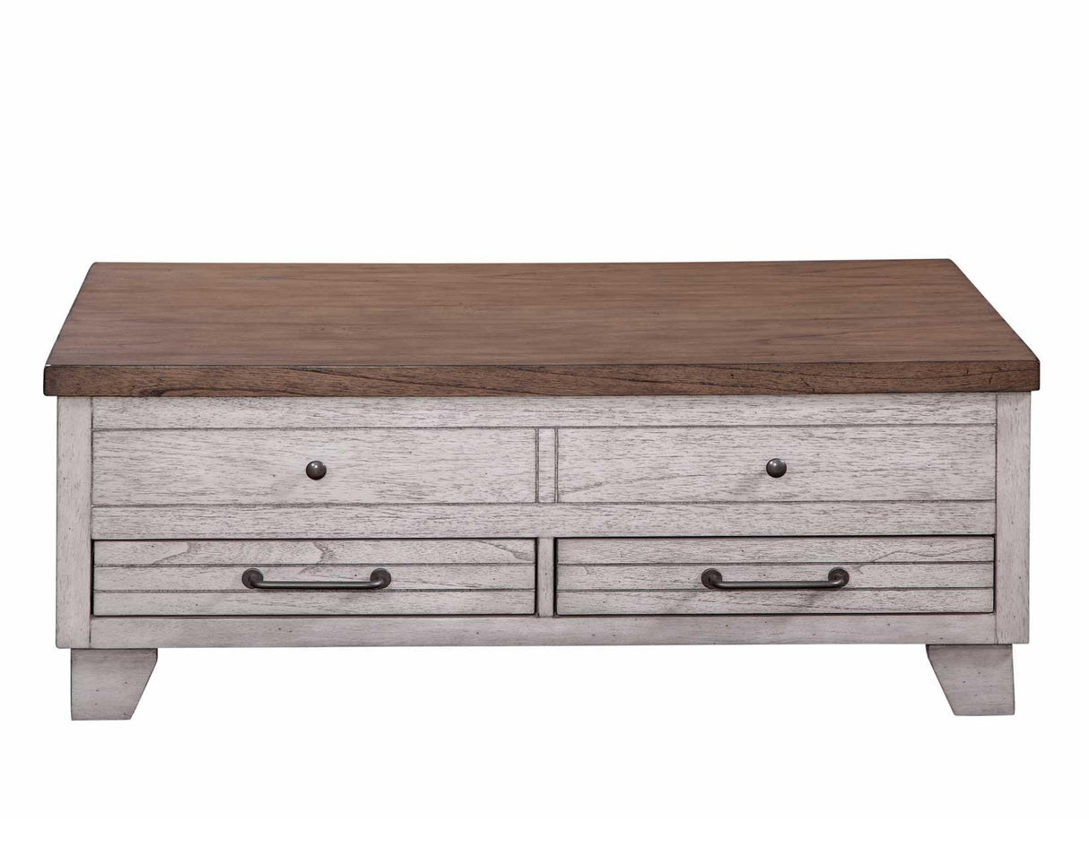 Bear Creek Brown Lift-Top Cocktail Table by Steve Silver at Eve Furniture