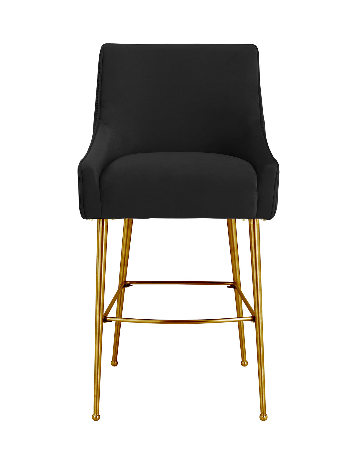 Beatrix Pleated Velvet Stool by TOV Furniture at Eve Furniture