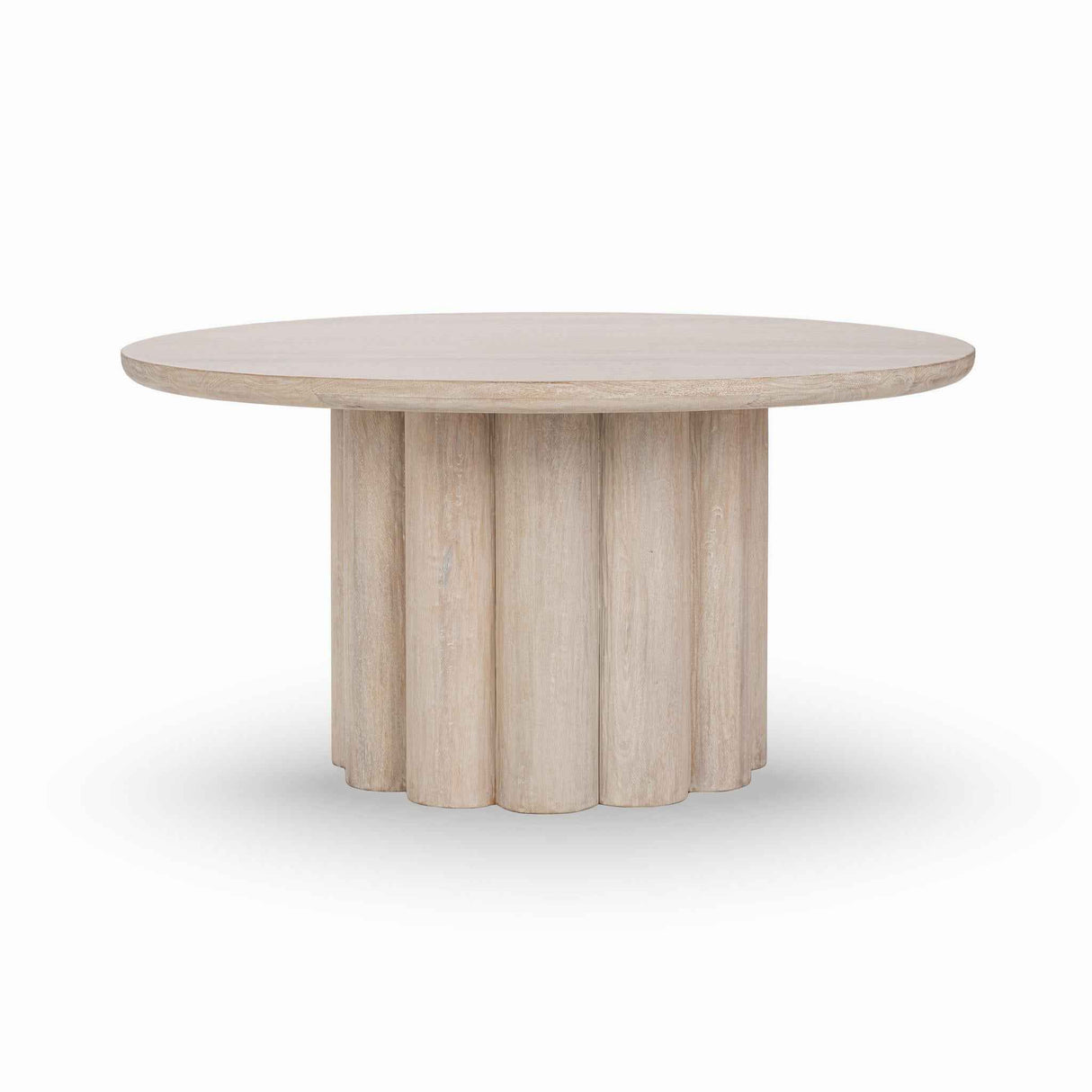 Beau 60" Round Dining Table - Creamwood by Classic Home at Eve Furniture