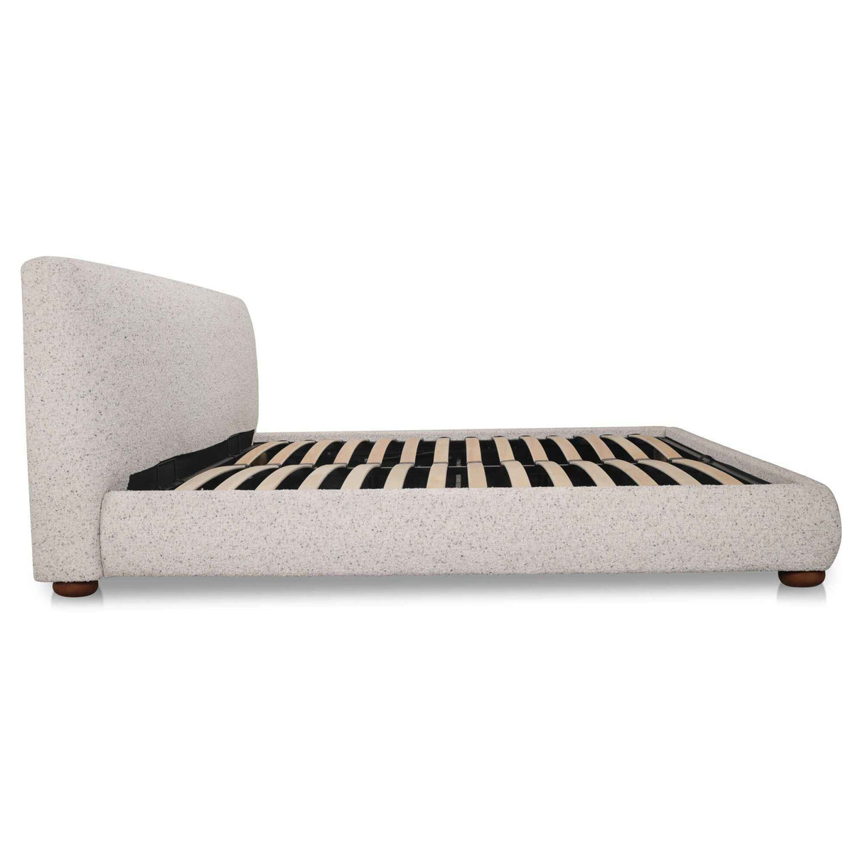Beau Speckled Light Grey King Storage Bed