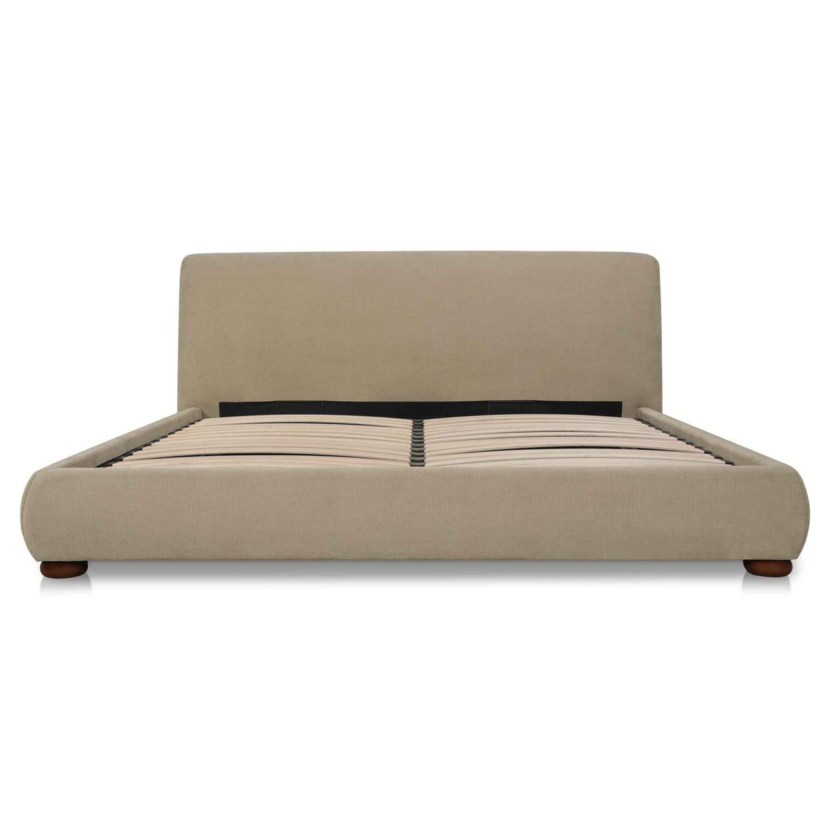 Beau Warm Beige King Storage Bed