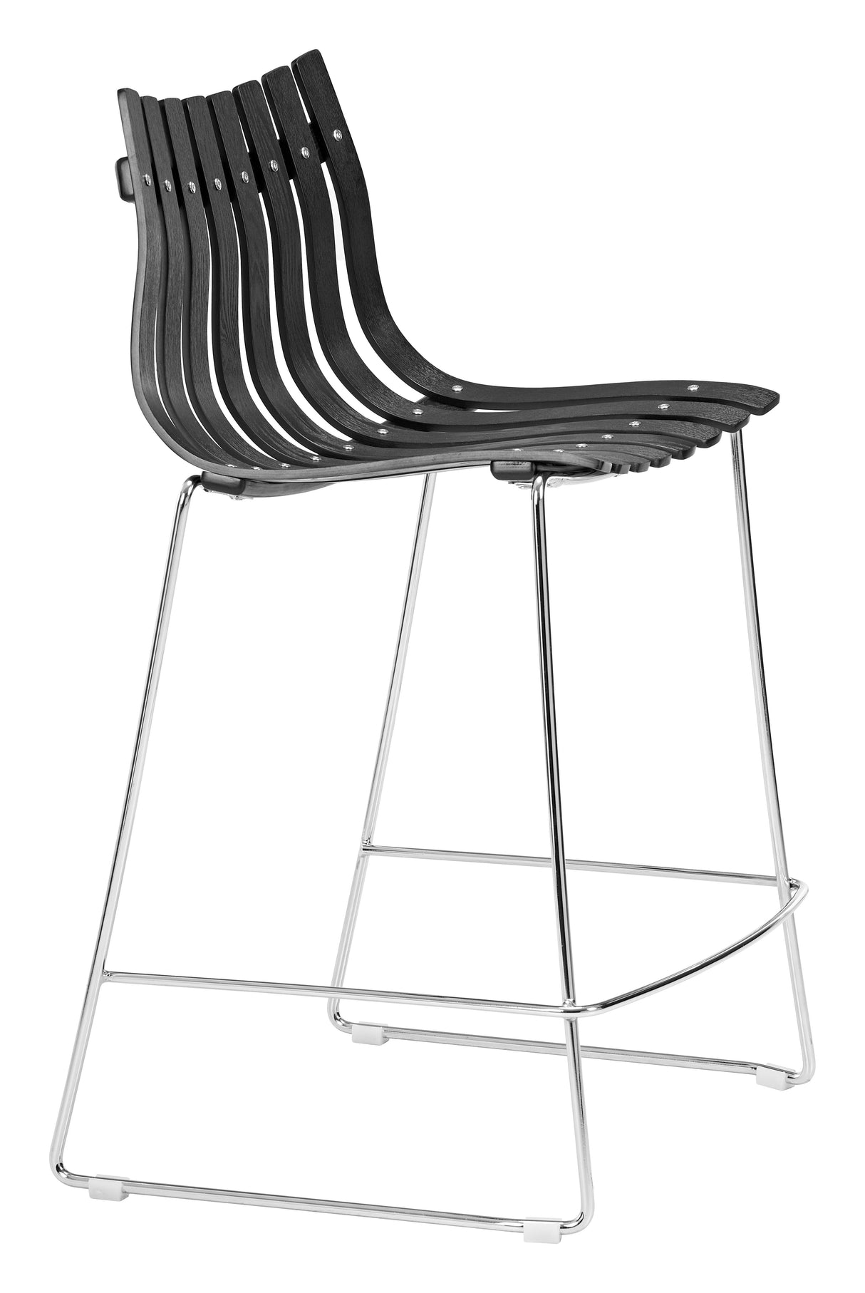 Beaufort Black Counter Stool (Set of 2) by Zuomod at Eve Furniture