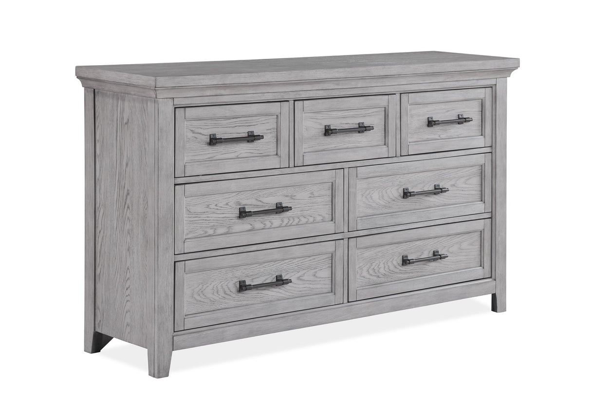 Beckett Rustic Gray Footboard Bench Panel Bedroom Set by Crown Mark at Eve Furniture