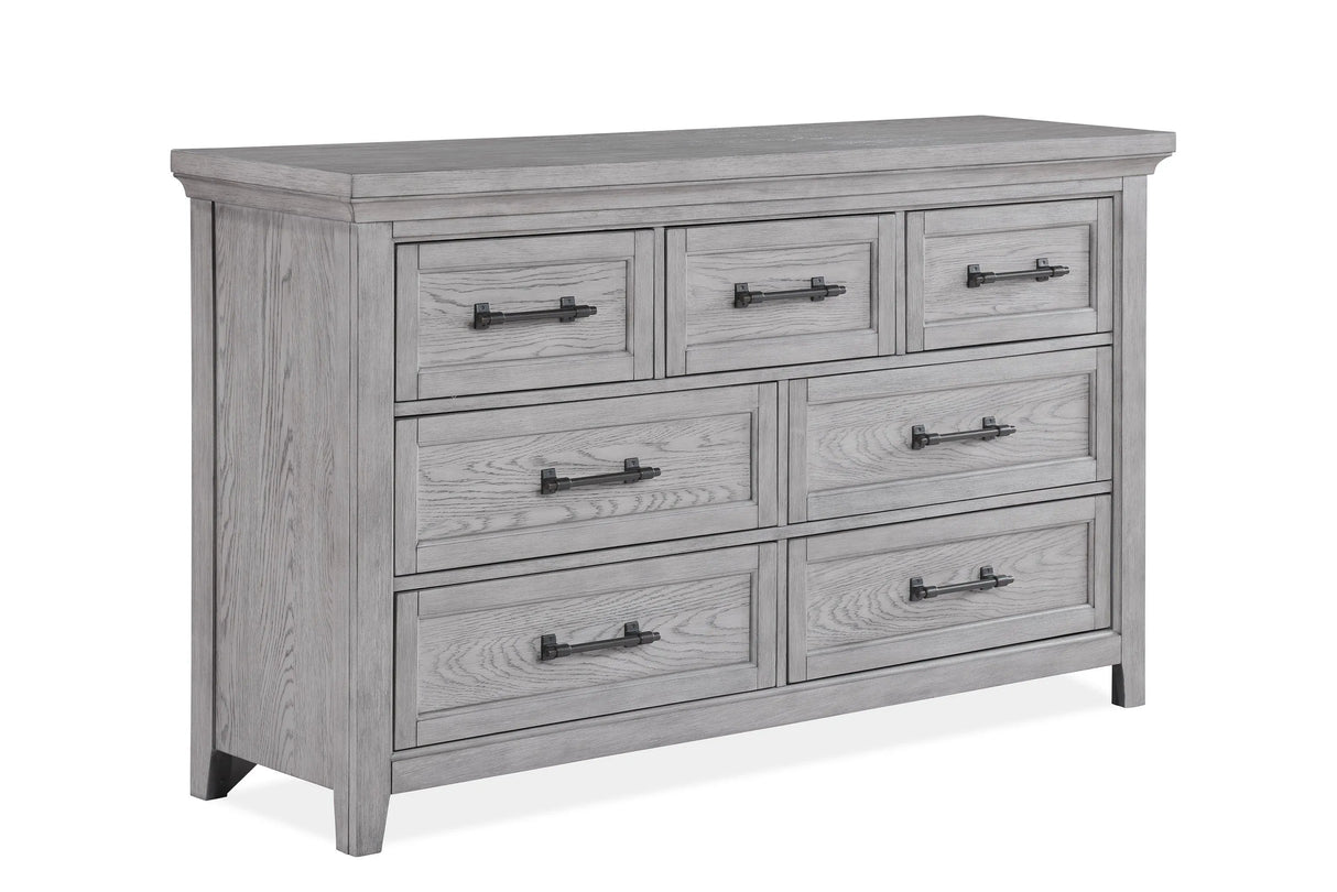 Beckett Rustic Gray Footboard Bench Panel Bedroom Set by Crown Mark at Eve Furniture