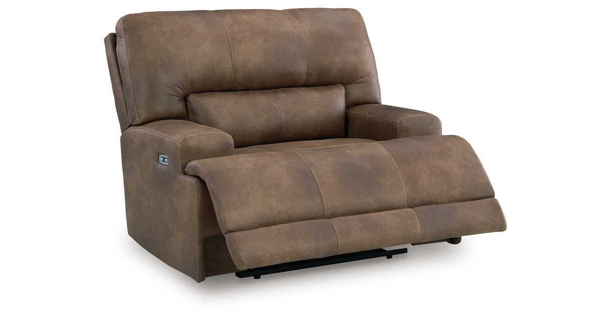 Beckley Place Earth Power Recliner by Ashley at Eve Furniture