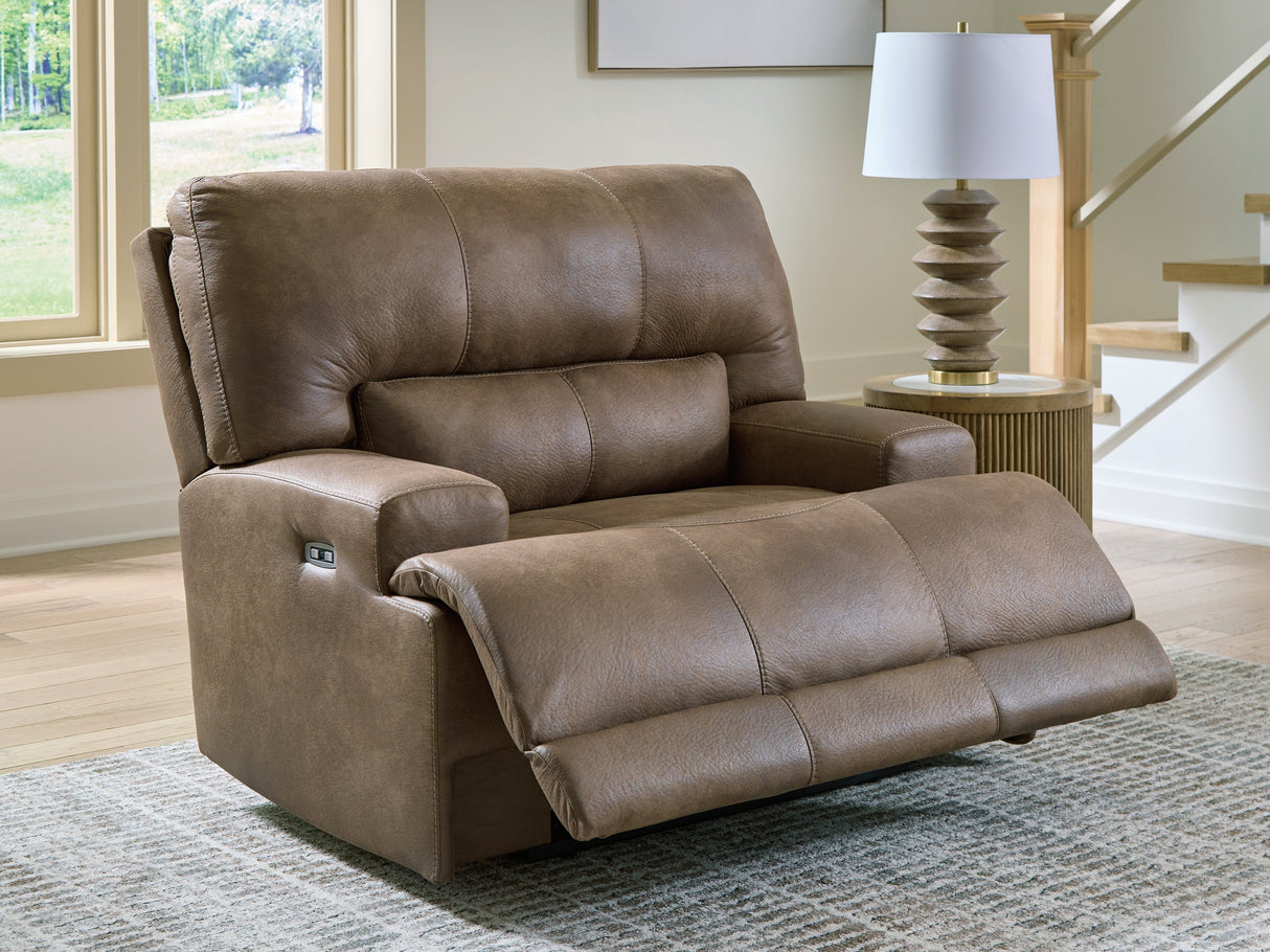 Beckley Place Earth Power Recliner by Ashley at Eve Furniture